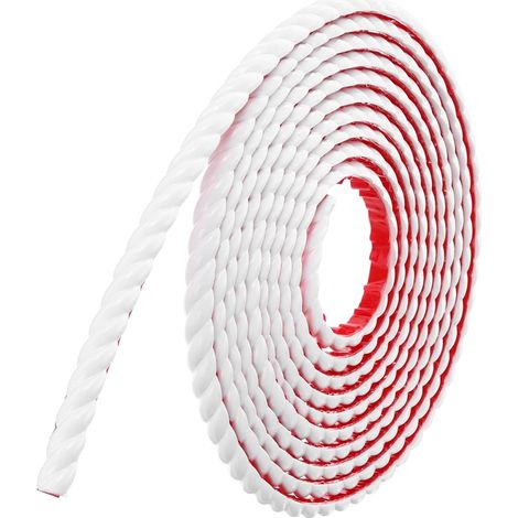 Moulures murales autocollantes 1,5 cm x 4,88 m (0,6 po x 16 pi) Moulures flexibles Moulures murales autocollantes Bordures de papier peint pour la pose de papier peint à faire soi-même Sols Murs Plint (1/5)