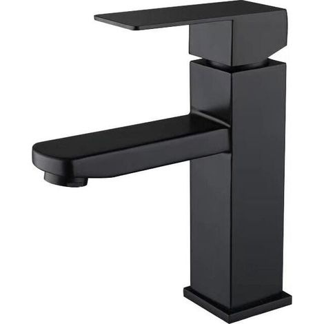 Mitigeur de lavabo inox 304 noir mitigeur de lavabo chaud et froid réglable