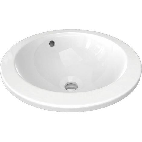 Ideal Standard Connect Einbauwaschtisch, rund, ohne Hahnloch, mit (1/4)