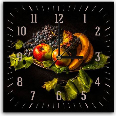 Horloge Murale Décorative Nature Morte Élégante - 30 x 30 cm