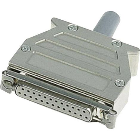 Capot SUB-D 15 pôles HARTING 09670150453 plastique, métallisé 180 ° argent 1 pc(s) D15831 (1/3)