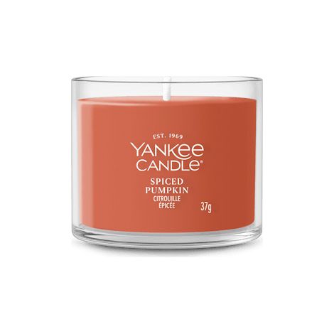 Candela Votiva Spiced Pumpkin 37g Arancione Yankee Candle