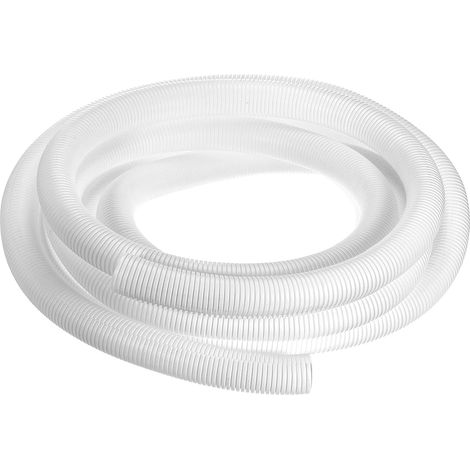 Manchon Fendu pour Fils de 7/8 Pouce x 16,4 Pieds, Gaine de Protection en Spirale, Conduit de Câble Fendu Protecteur, de Fils Flexible, Couverture de Cordon Électrique, Blanc (1/5)
