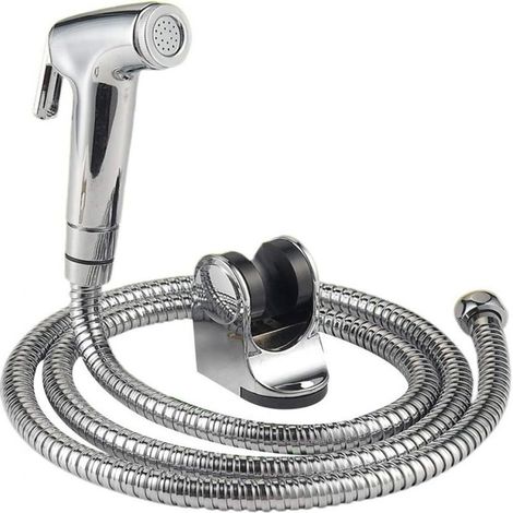 Douchette Bidet Main Shattaf avec Tuyau Acier Inoxydable - Accessoire Salle de Bain ou Cuisine (1/5)