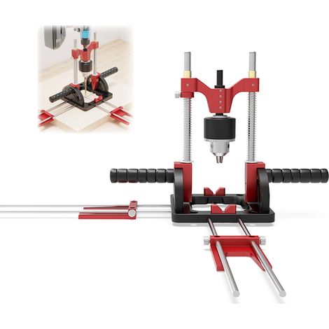 Guide de Perçage Multi-Angles, Support De Perceuse Avec Mandrin De Perçage Guide De Perçage De Précision Pour Perceuses électriques Réglable 0° à 60° pour Visseuse Sans fil et Perceuses (1/5)