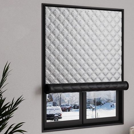 Selbstklebende Isolierfolie für Winterfenster, Wärmeschutzfolie für Winterfenster (120 cm x 150 cm) (1/5)