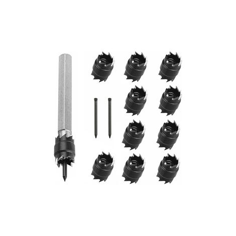 13 forets à tige hexagonale pour perçage de points soudés – HSS pour acier inoxydable – Outil pour carrosserie et tôlerie