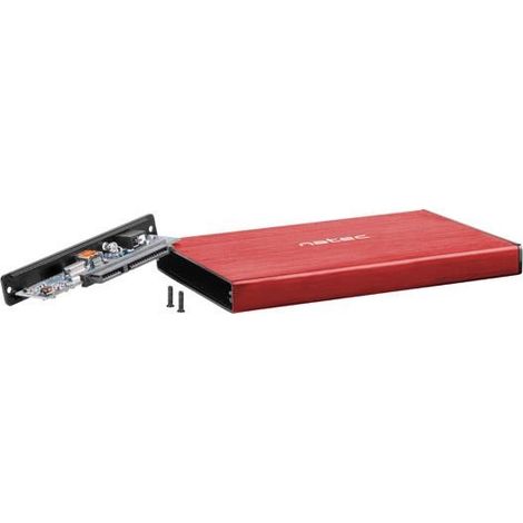 CAJA EXTERNA NATEC RHINO GO DISCO DURO 2,5 USB 3.0 SATA ROJA (1/5)