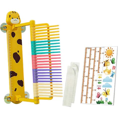 Appareil de mesure de saut vertical pour enfants (25-26 pouces), réglable, installation simple, style dessin animé, outil de test et d'entraînement au saut. (1/4)