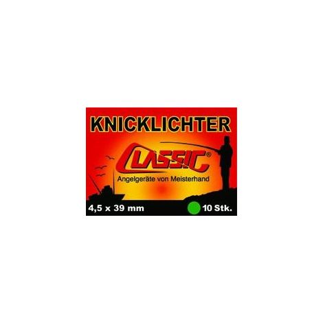 Classic Knicklichter 10 Stück 4,5x39mm/grün Lichter
