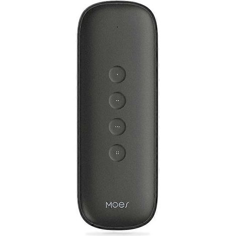 Interrupteur intelligent MOES Tuya ZigBee à 4 boutons, portable, sans fil et léger, avec télécommande pour 12 scénarios d'automatisation. (1/5)