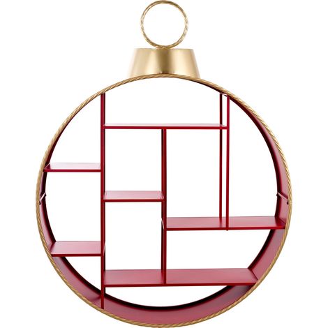 ARPIMEX Display Sfera di Natale 140 x 30 x 181 Cm Metallo Rosso Oro
