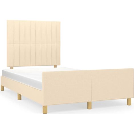 Maison Exclusive - Giroletto senza Materasso Crema 120x190cm in Tessuto (1/5)