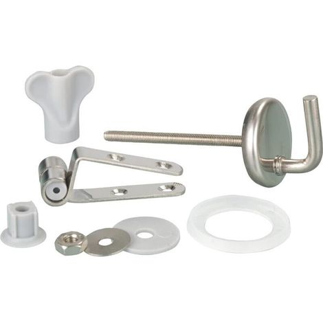 Élément de fixation en acier inoxydable pour abattants de WC, chromé, 15 mm