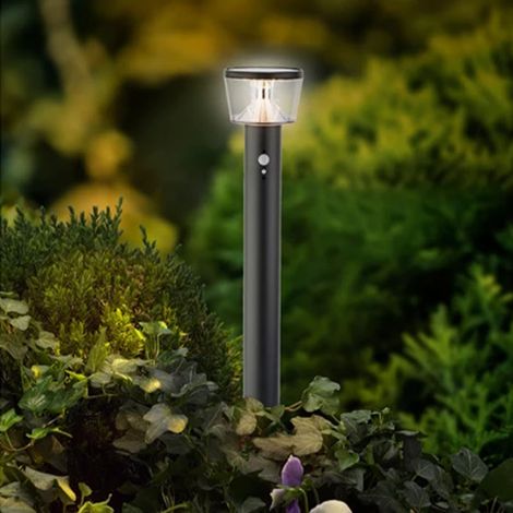 Borne solaire solaire Sand 600 lumens 94 cm avec détecteur de mouvement