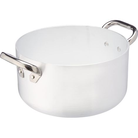 AGNELLI Casseruola Alta Alluminio Fondo Induzione 2 Manici D 24 Cm (1/4)