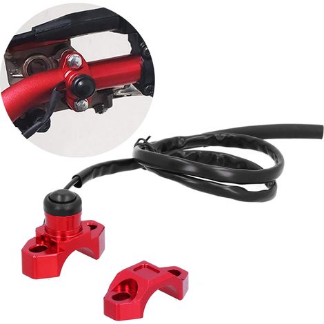 Interrupteur d'arrêt/démarrage universel CNC pour moteur de moto avec base (1/5)