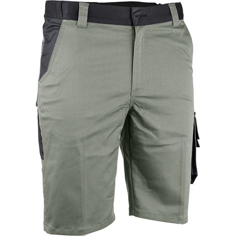 LMA Short de Travail Stretch Multipoches Zéro Métal Kaki ULYSSE 6156 - Taille: 60