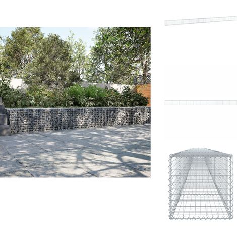 Panier gabion avec couvercle 1000x50x50 cm fer galvanisé - Panier Gabion - Paniers Gabion - Mur En Gabion - Gabion (1/5)