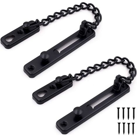 Set of 2 stainless steel door security chains - AquaForge (1/5)