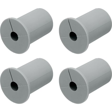 4Pcs Passe-Câbles Muraux pour Câbles 1 Pouce en Silicone, Kit de Cheminement de Câbles, Accessoires de Passe-Câbles Muraux pour Ethernet avec Trou de 8mm, Gris