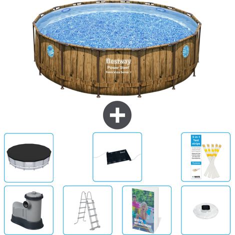 Bestway Bestway Power Steel Ronde - 488x122 cm - 8-pièces  S598 (1/4)