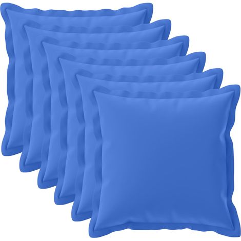 Kissenbezug 6 stk. HOUTEN Königsblau 55 x 55 cm Polyester vidaXL