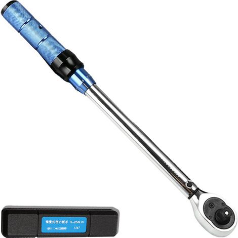 Clé dynamométrique réglable 1/2 pouce, 20 - 210 Nm, en acier au chrome vanadium, haute précision, pour maison, vélo et réparations automobiles avec boîte de rangement (1/5)