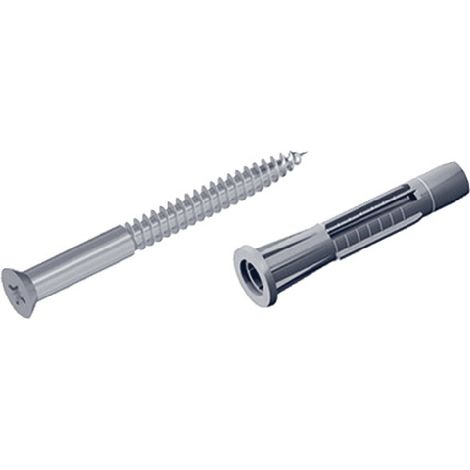 ELEMENT SYSTEM Jeu de vis 11602 4,5 x 60 mm acier galvanisé avec chevilles et vis - 11602-00000 (1/2)