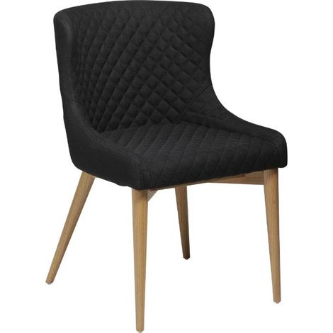 Vetro Dan-Form Esszimmerstuhl Schwarz.