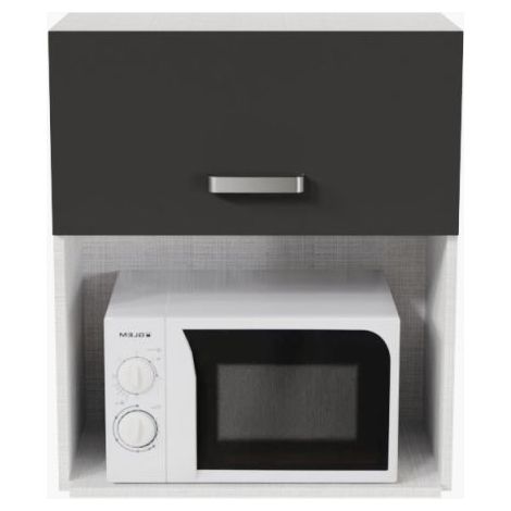 Meuble micro-ondes - 60 cm - Noir