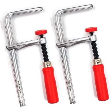 Collier de serrage rapide pour rails et systèmes MFT. capacité de 160 mm x profondeur de gorge de 60 mm. lot de 2 (1/4)