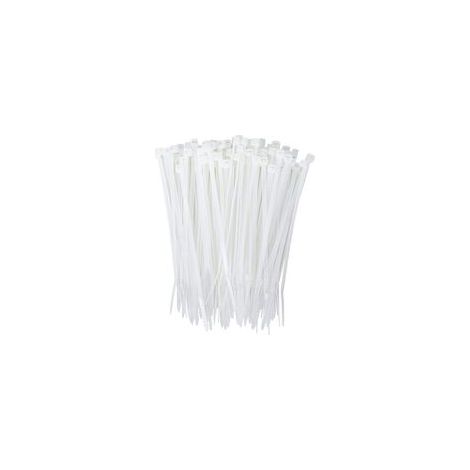600 liens de serrage en nylon blanc, longueur 25 cm, avec fixation pour câbles – idéal pour le rangement de fils à la maison, au bureau ou en atelier