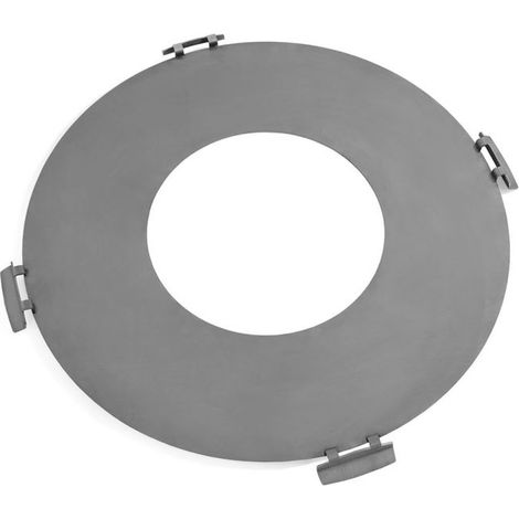 Barbecue Piastra per braciere in acciaio inox da 98 cm con 4 manici