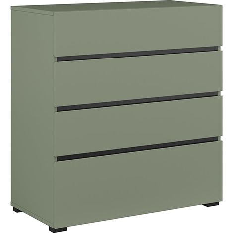 Cassettiera 4 cassetti Lilia verde 85,1cm (1/5)