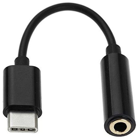 Adaptador USB Tipo C 3.1 a jack hembra  Negro (1/3)