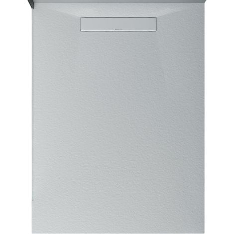 Duschwanne Bernstein LAVOA flach Mineralguss Steinoptik Weiß matt 90x120cm