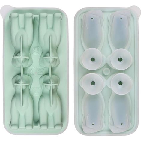 à glaçons 3D en silicone forme de chien labrador 4 trous réutilisables (1/5)
