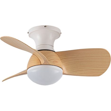 Epona Weiß+Holz LED-Lüfter 20W 2000Lm CCT Dim (1/5)