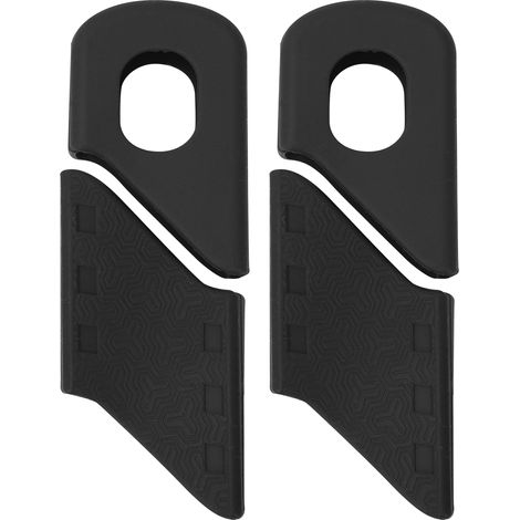 4 Stück Silikon-Kurbelschutzhüllen für Fahrräder, Armschützer, Fahrradzubehör (Schwarz) (1/5)