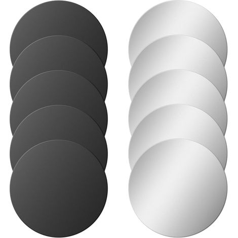 Plaques métalliques universelles adhésives fines compatibles avec supports magnétiques pour étui de téléphone (1/5)