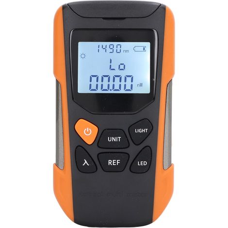 Wattmètre à fibre optique haute précision -70 à +10 V, mini testeur de fibre optique avec batterie Li-ion rechargeable 5 V CC (1/5)
