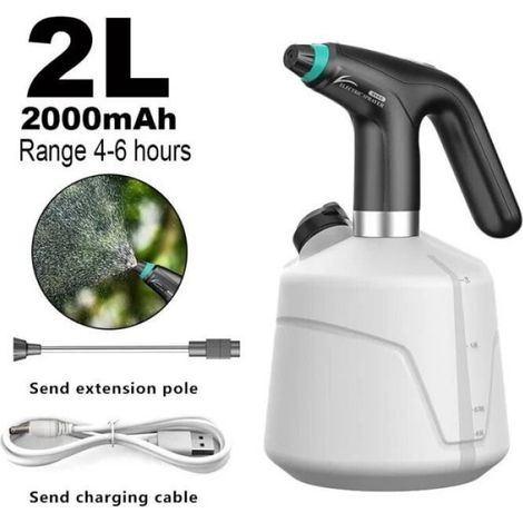 Pulvérisateur électrique - Black - 2L - Arrosage automatique - USB - Faible bruit