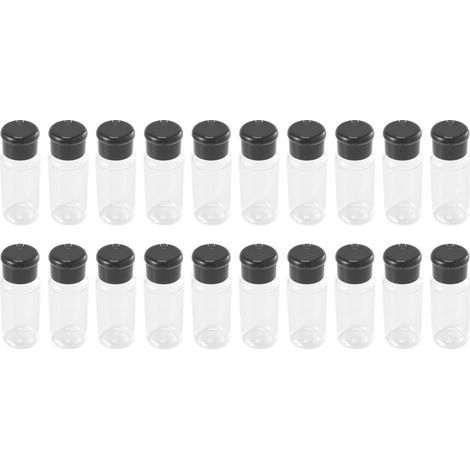 20 PièCes SéRies / Ensemble 100 Ml éPices Sel Poivre Shakers Noir Assaisonnement Pot Peut Poivre Bouteille Barbecue Condiment Cuisine Gadget Outil (1/5)