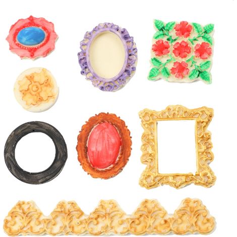 Silikon-Kuchenform mit Retro-Blumenmuster, für Pudding, Desserts, DIY-Backwaren und Seifenherstellung. (1/3)