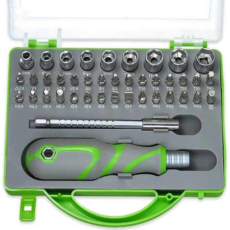 Tournevis de précision Ensemble 41 en 1 Slotted Torx Bits magnétiques Sockets amovibles Téléphone de réparation de téléphone portable (1/5)