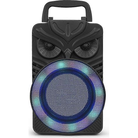 HiFi Bluetooth-Compatible Enceinte Support Carte TF HiFi Stéréo Subwoofer RGB Light FM AUX Portable sans Fil Loudspeaker (1/5)