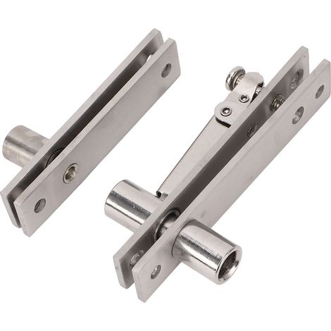 Charnière de porte pivotante à 360° en acier inoxydable pour portes invisibles à cadre en bois et aluminium, capacité de charge de 136 kg (300 lb). (1/5)