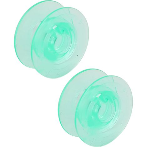 Lot de 2 bobines de fil à coudre transparentes en plastique, accessoires de rechange pour machines à coudre (1/5)