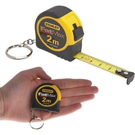 Stanley FMHT1-33856 1-33-856 STA133856 2m Mini Tape Measure Key Chain Keyring